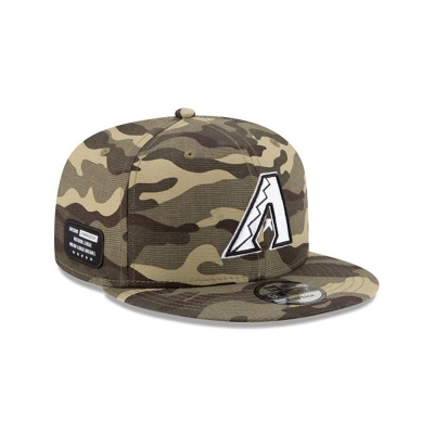 Sapca New Era Arizona Diamondbacks MLB Armed Forces Weekend 9FIFTY Snapback - Verzi